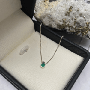 Mini Dije en plata con Esmeralda